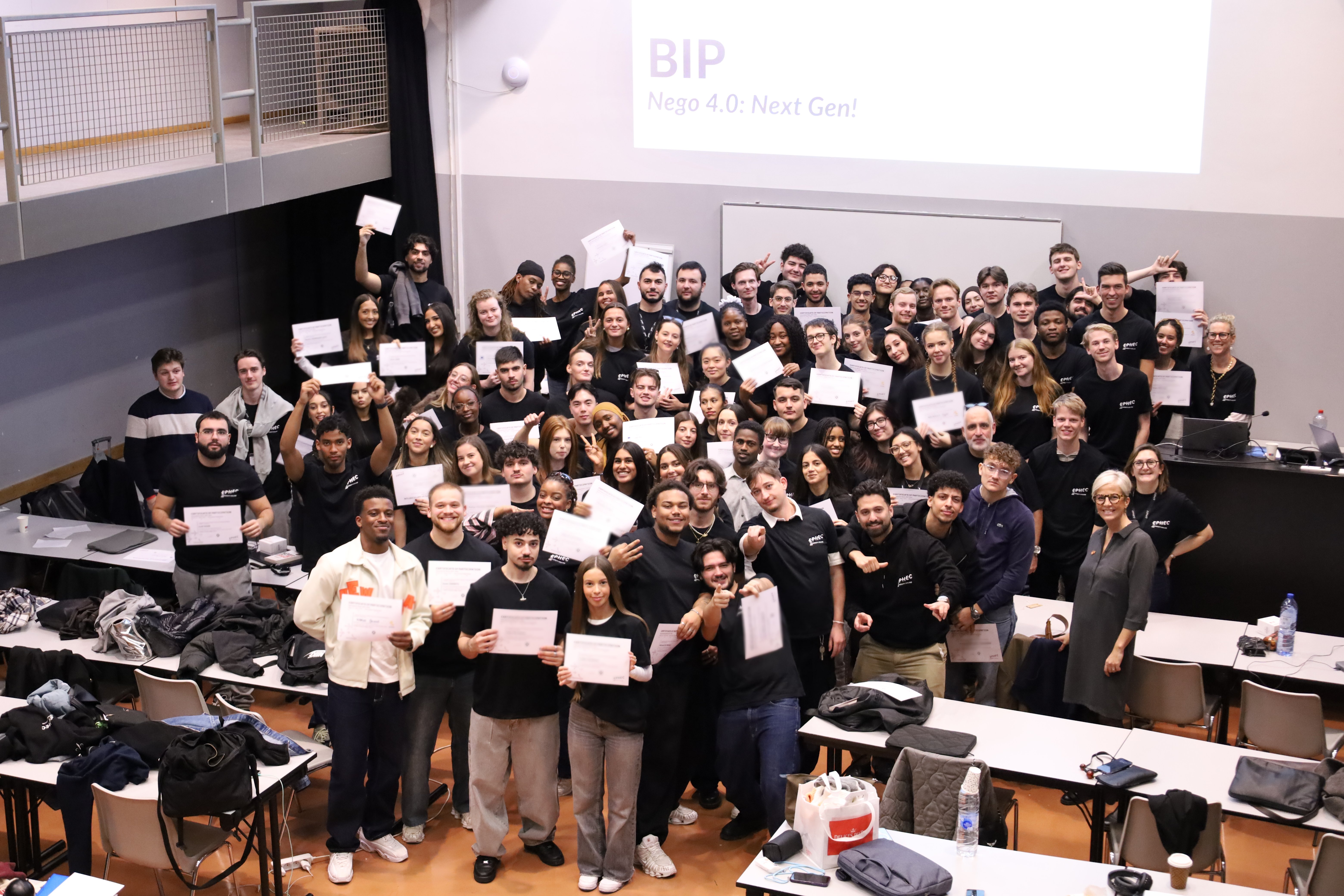 Students during an EPHEC BIP Week