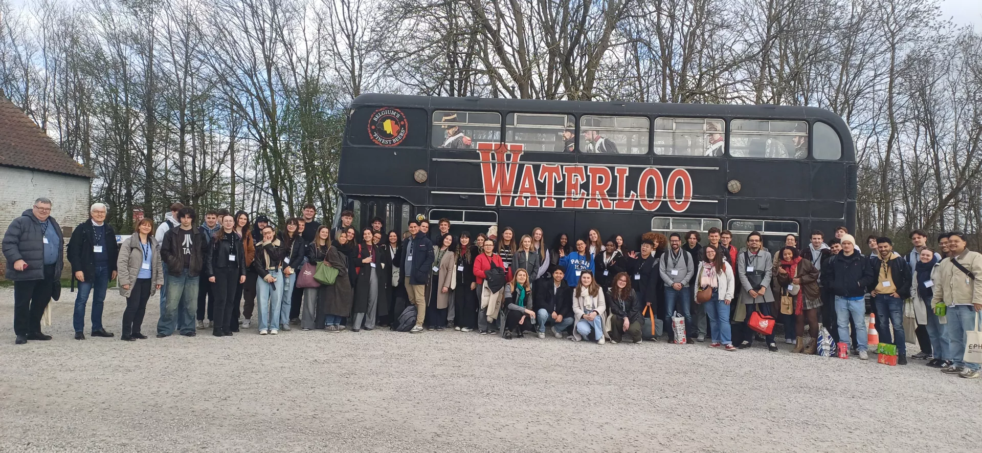Students visiting a Belgian brewery during an EPHEC BIP Week