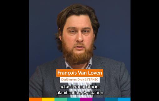 Interview de François Van Loven, diplômé en Droit